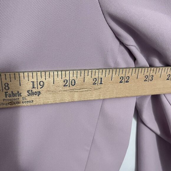 HYFVE Blazer Women Size L Pastel Purple Long Line One Button - Picture 7 of 8